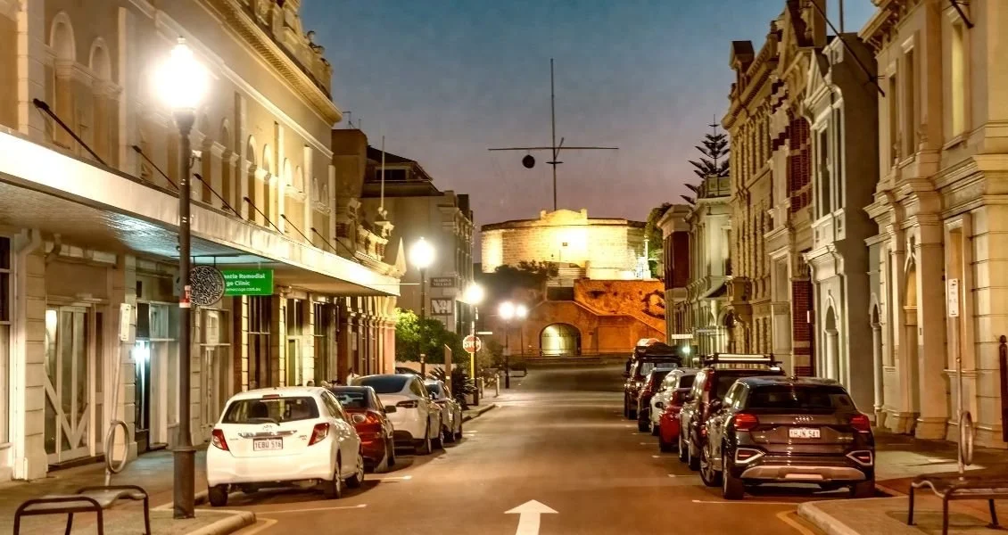 Heritage limestone buildings in Fremantle’s West End