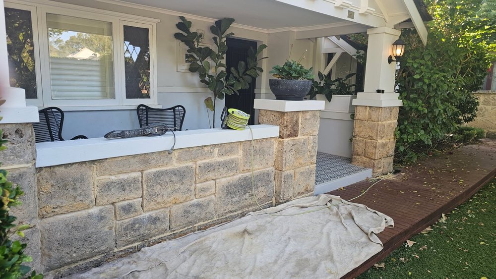 Limestone Shell Column Repair Limestone Repair Perth | Limestone Pointing | Bricks Fix WA