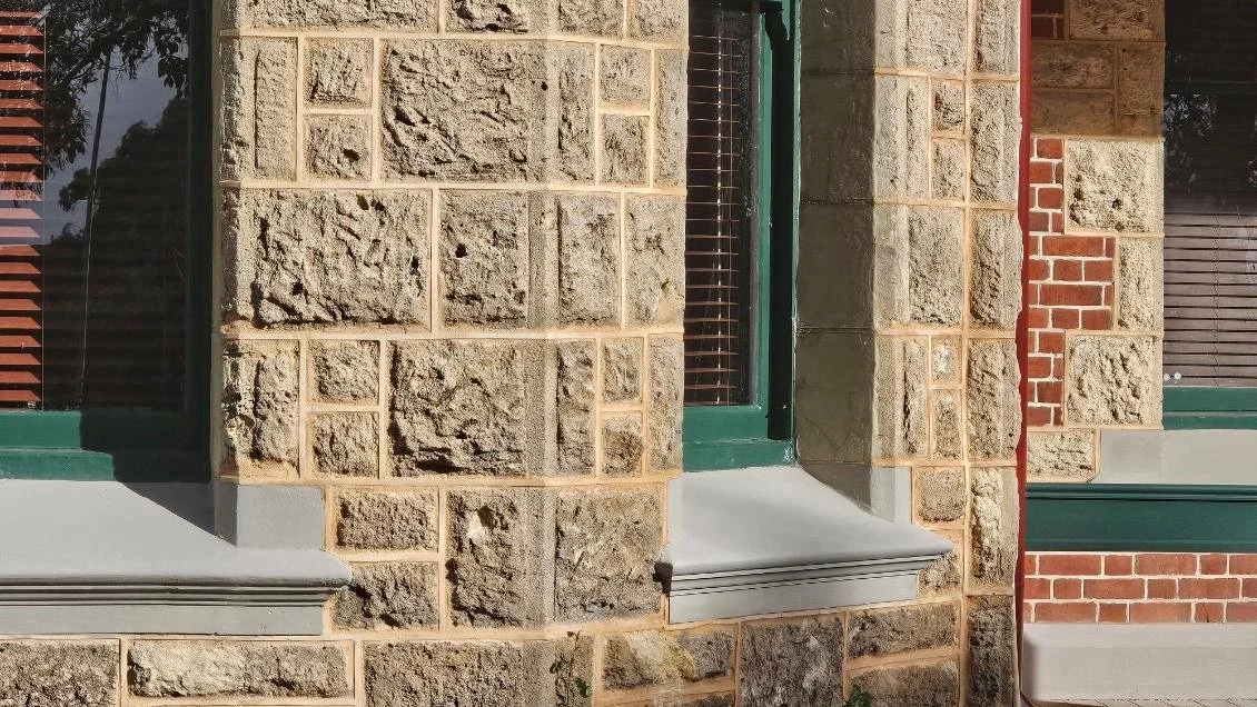 restored limestone and brickwork in cottesloe area