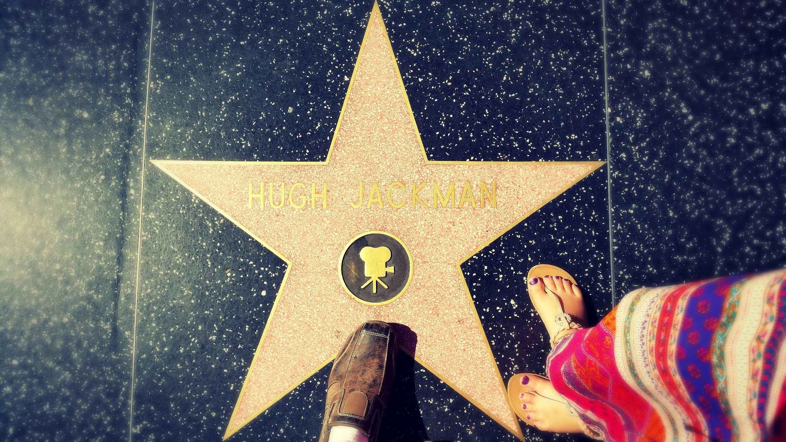 The Wolverine impersonator was eerily identical but we opted for a photo with Hugh’s star on the Walk of Fame because it was free