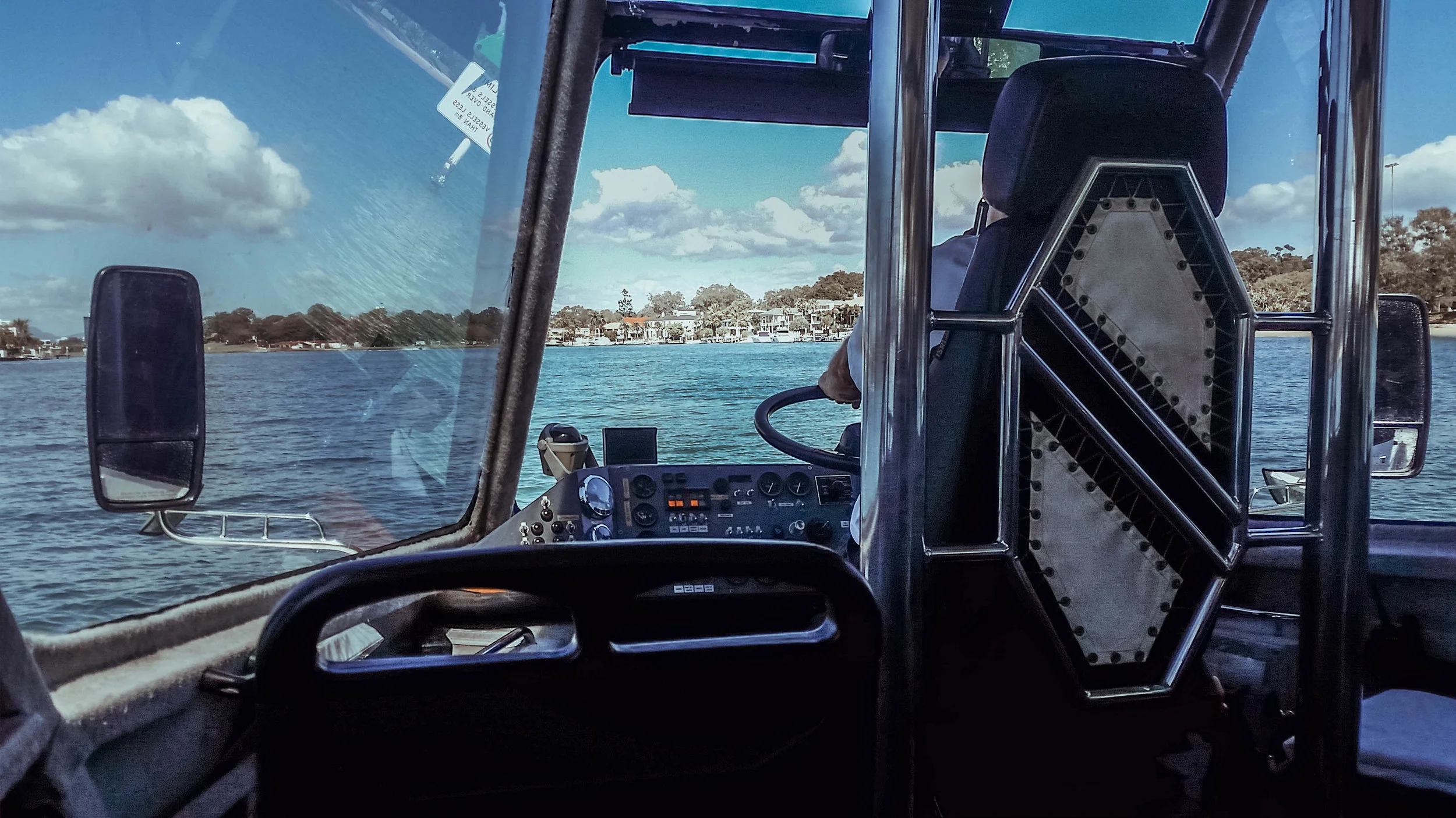 The view from our seat on board the Aquaduck