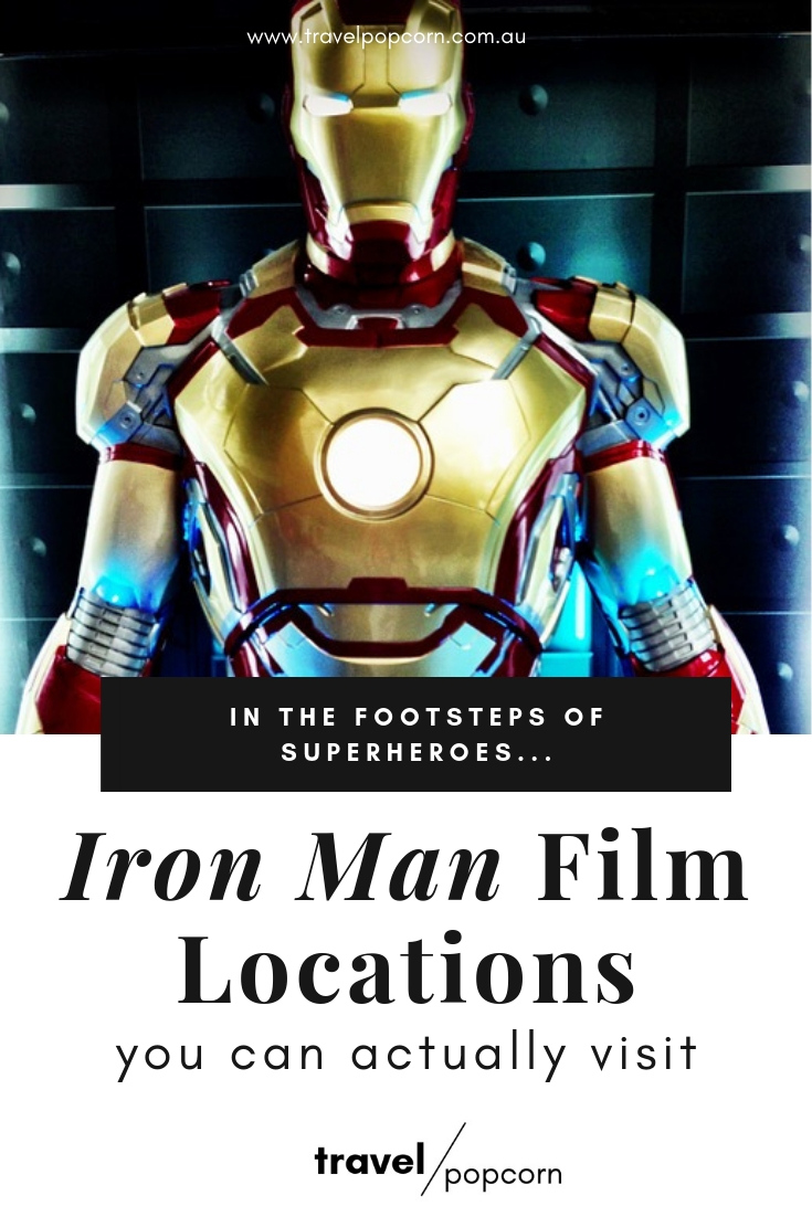 Visit the places where the MCU began with our list of film locations from Iron Man you can actually visit. Make the MCU come to life and relive your favourite Iron Man moments at these film locations around southern California and Nevada. The perfect travel itinerary for any Marvel, Iron Man and Avengers fan! #ironman #avengers #marvel #mcu #tonystark #nerdtravel #movietourism