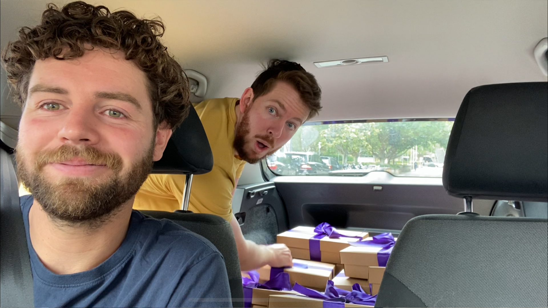 One of us pulled the short straw, and the other one got to be the driver.