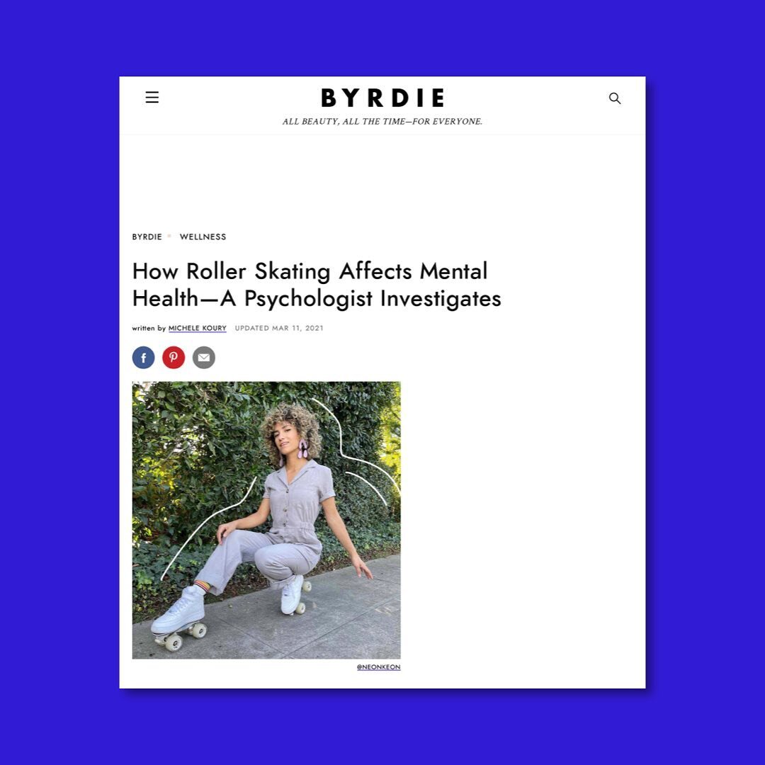 I really wanted to feature roller-skaters in @byrdie after noticing the increased social media visibility of roller-skating (and other hobbies) throughout the pandemic. As a novice skater myself, I know how much fun the activity is. More importantly,