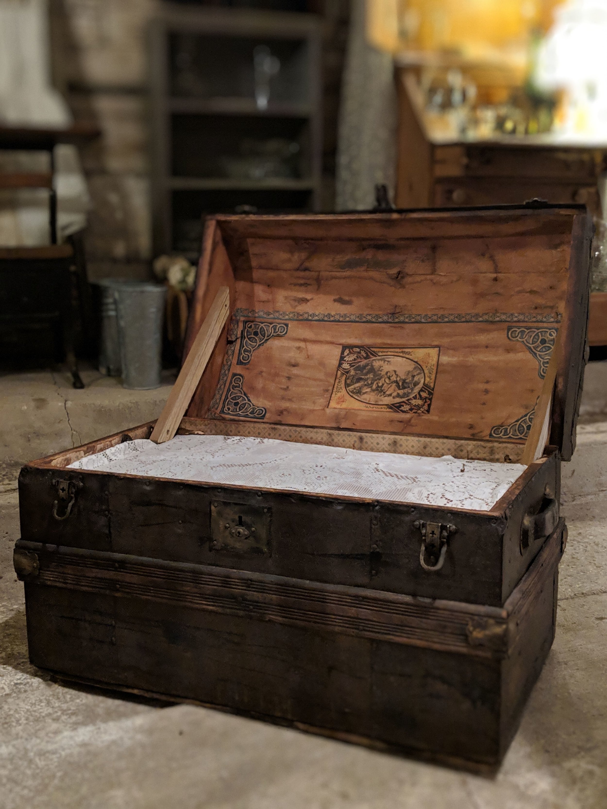 Antique Trunk A — The Barn at Back Acres Farm