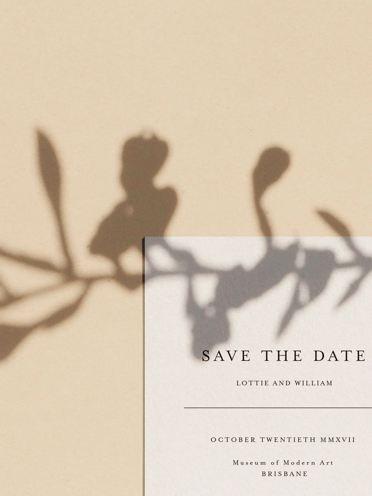 modern minimal simple wedding invitations