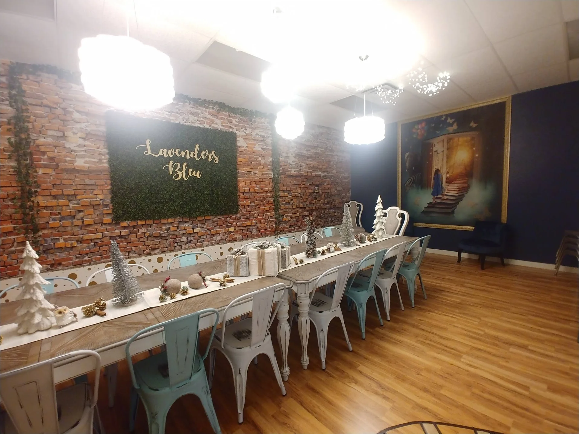 Our event space in the winter.