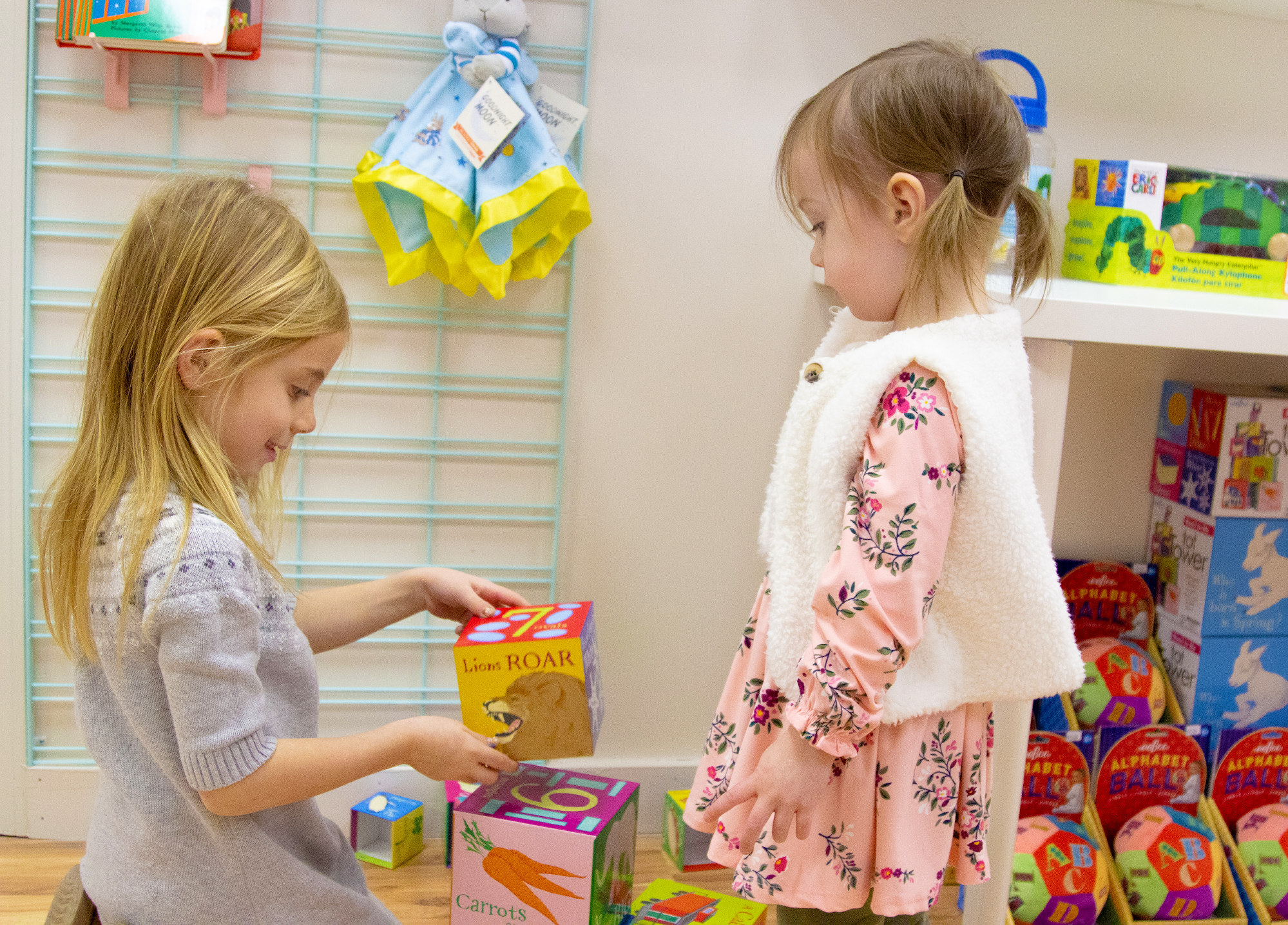 We love seeing the kids play in our store.