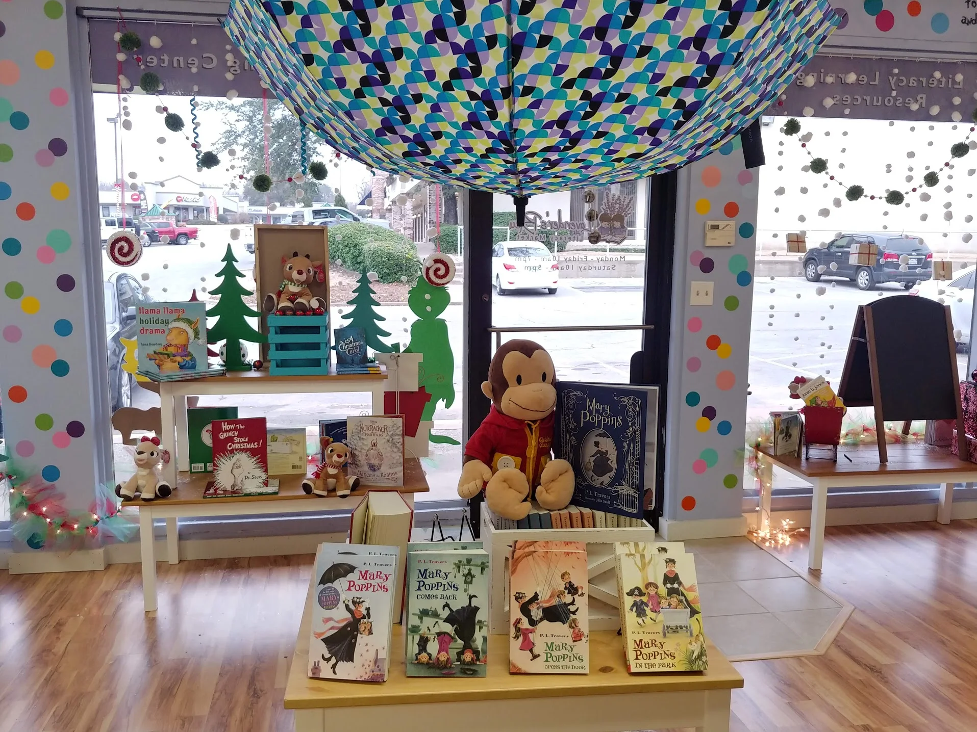 Our Mary Poppins display from Christmastime.