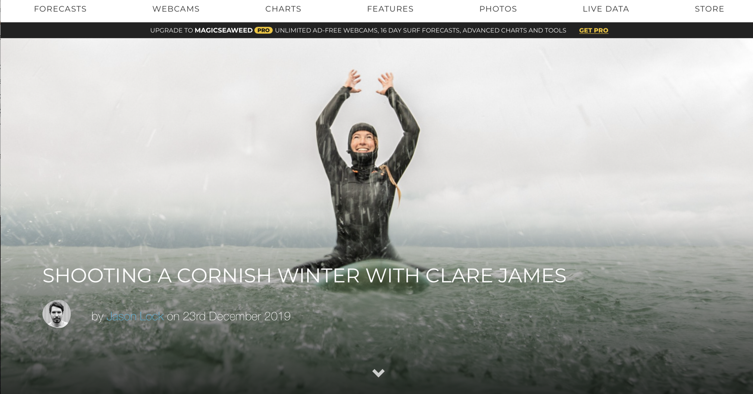 Shooting A Cornish Winter with Clare James