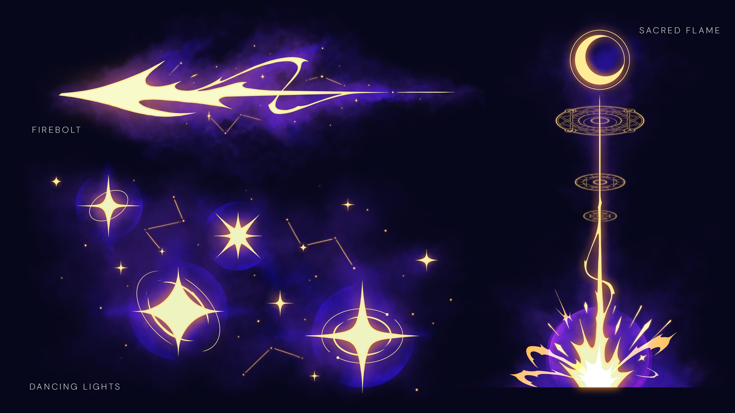Miso Fengaro, spell effects illustration