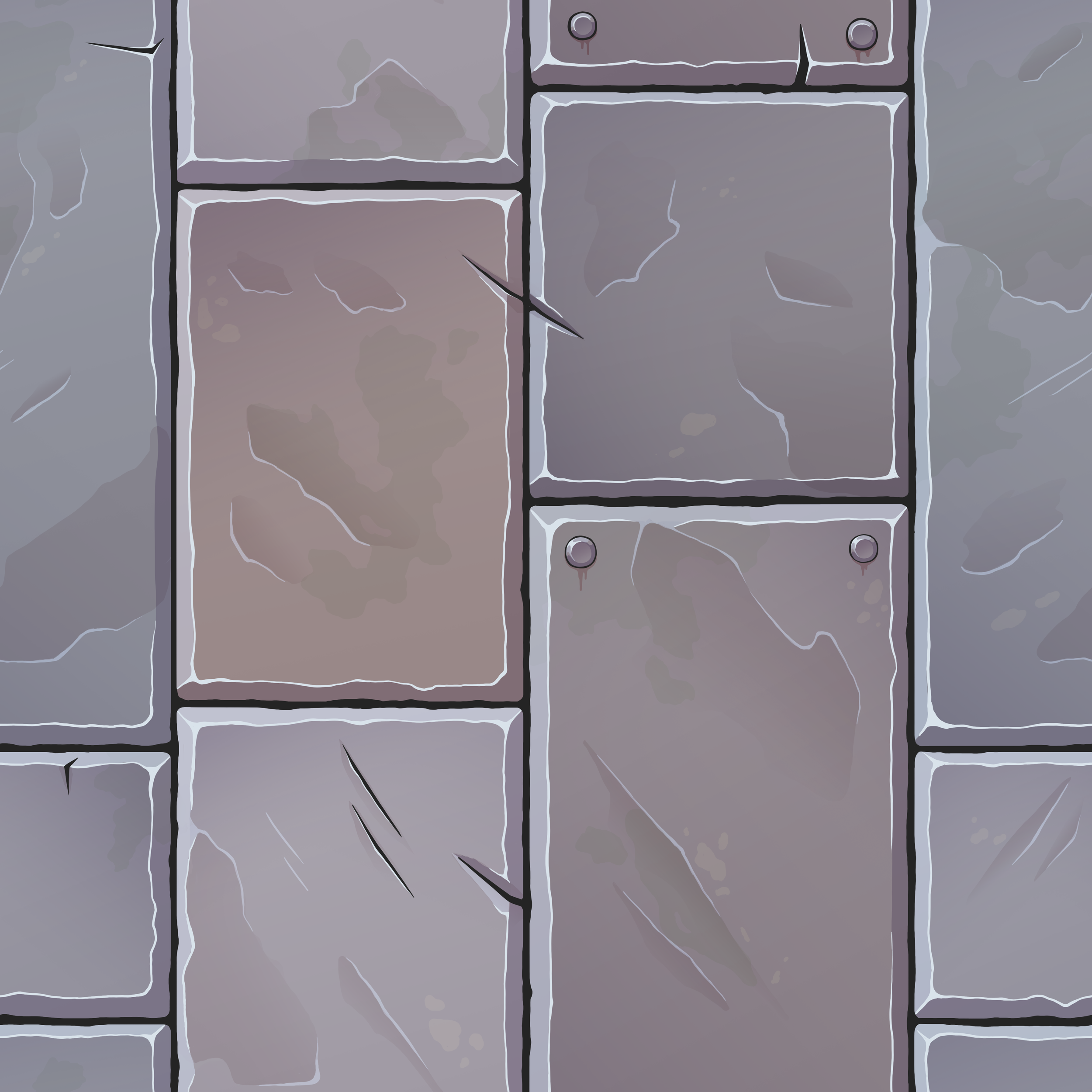 Stylized tileable metal texture