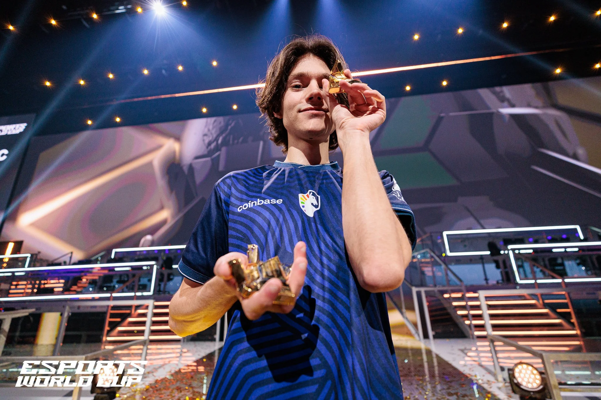 Photograph of Team Liquid's Starcraft II player Clem after he won the event