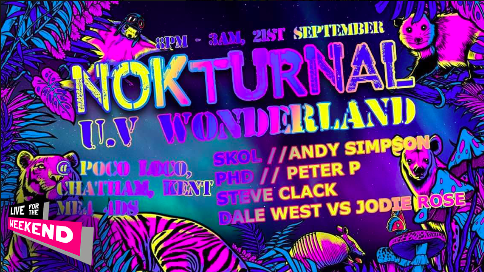 This weekend: Nokturnal U.V. Wonderland