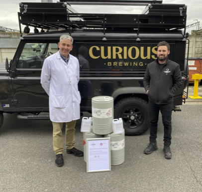Curious Brewery teams up with Givaudan UK Ltd provide hand sanitiser to key workers i