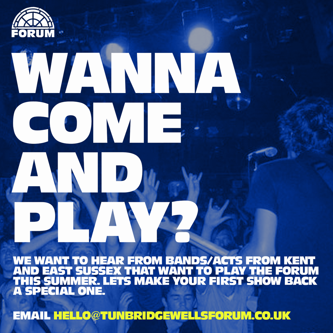 TW FORUM CALLS FOR KENT ARTISTS TO TAKE THE STAGE