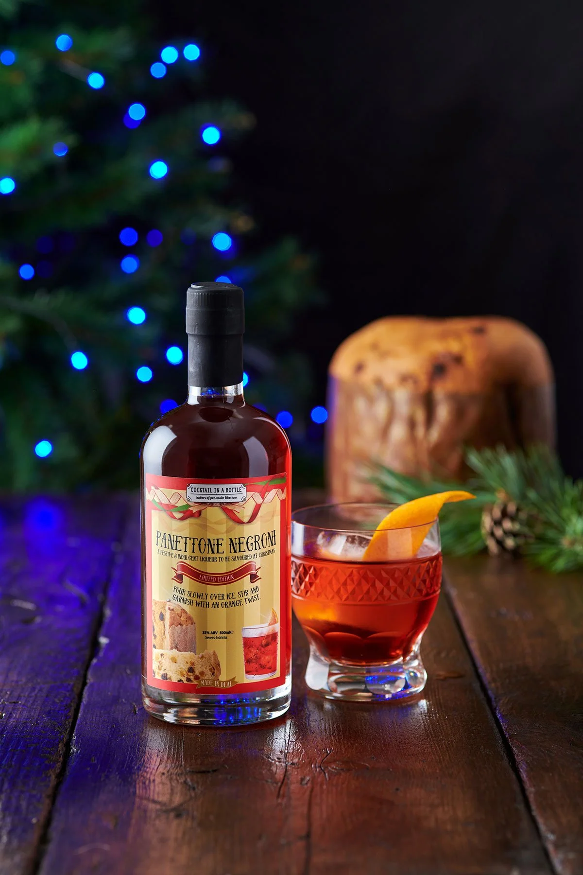 Fireside Blueberry Cosmo &amp; Panettone Negroni?... Meet Cocktail in a Bottle