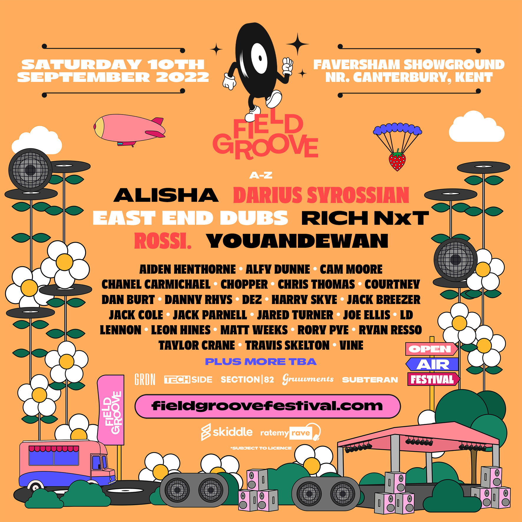 FIELD GROOVE FESTIVAL ANNOUNCES DEBUT LINE-UP