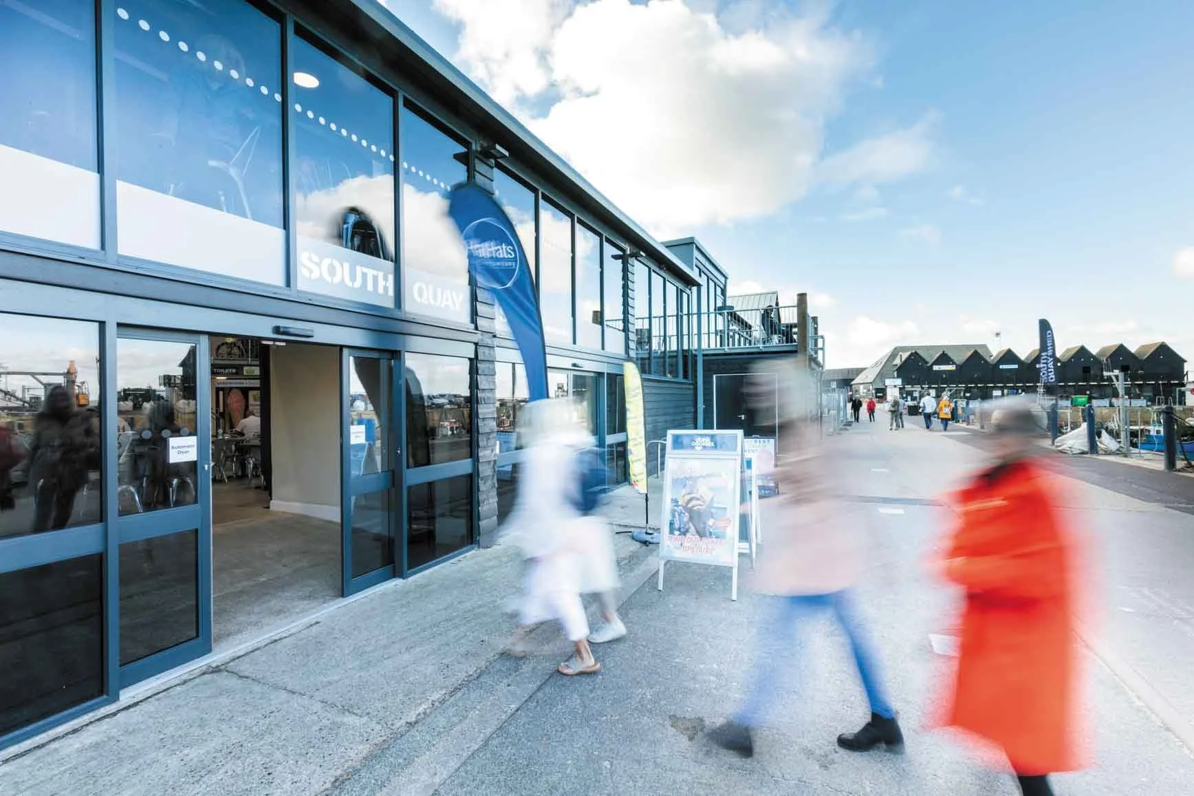 What's on offer at South Quay Shed in Whitstable?