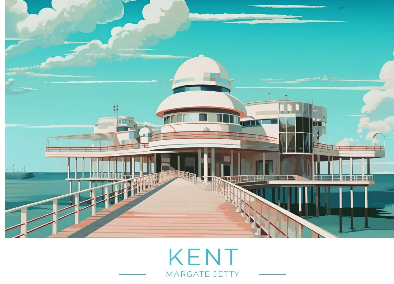 Margate Jetty re-imagined in AI