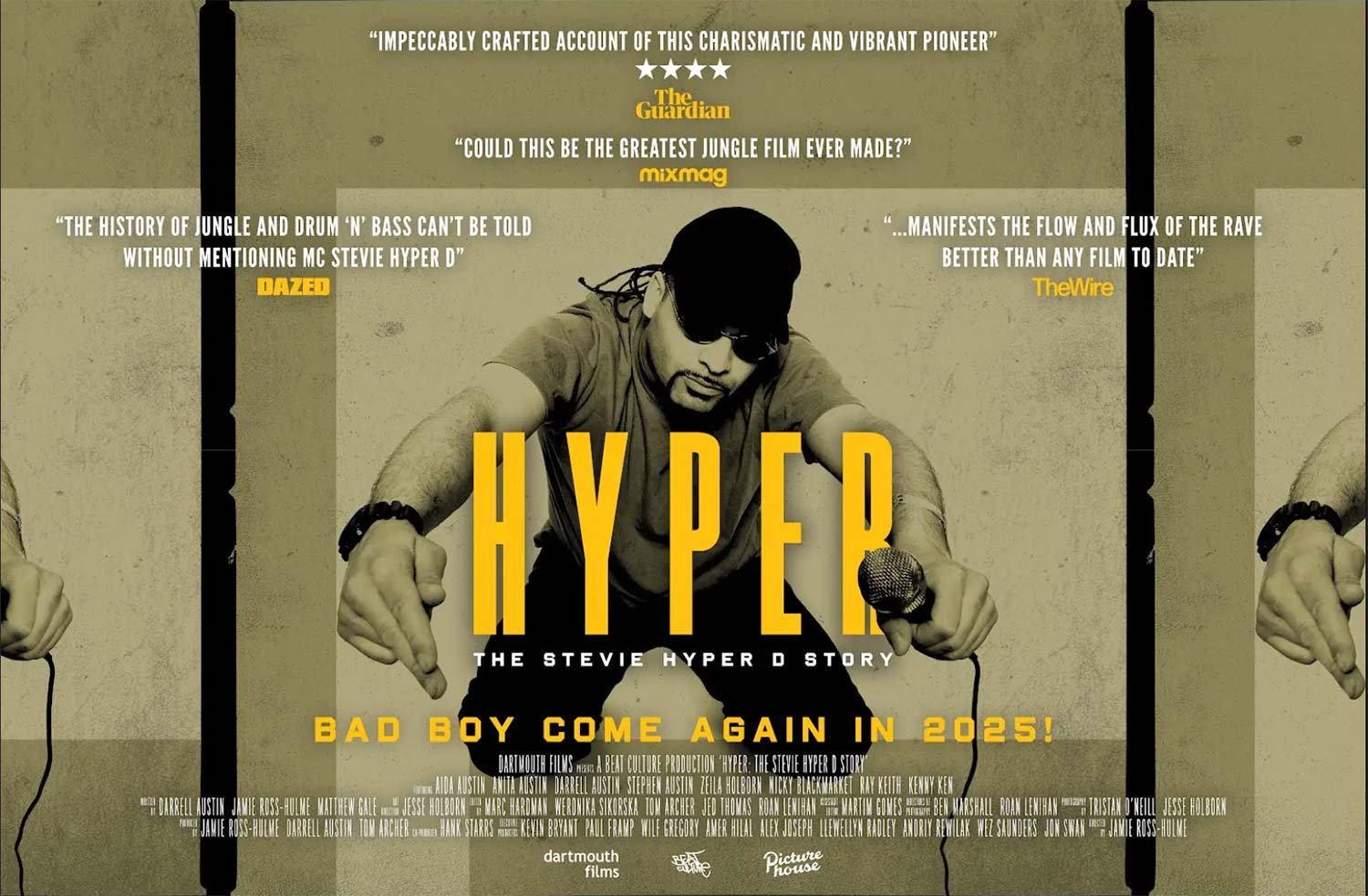 Jungle Icon Stevie Hyper D film heads to Palace Cinema in Broadstairs, Kent