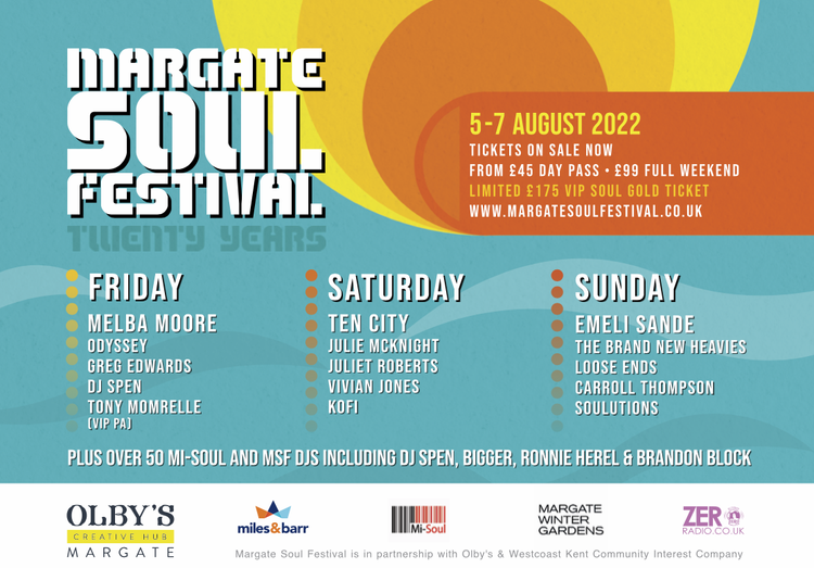SOUL SURVIVOR Margate Soul Fest celebrates 20th year with new stages