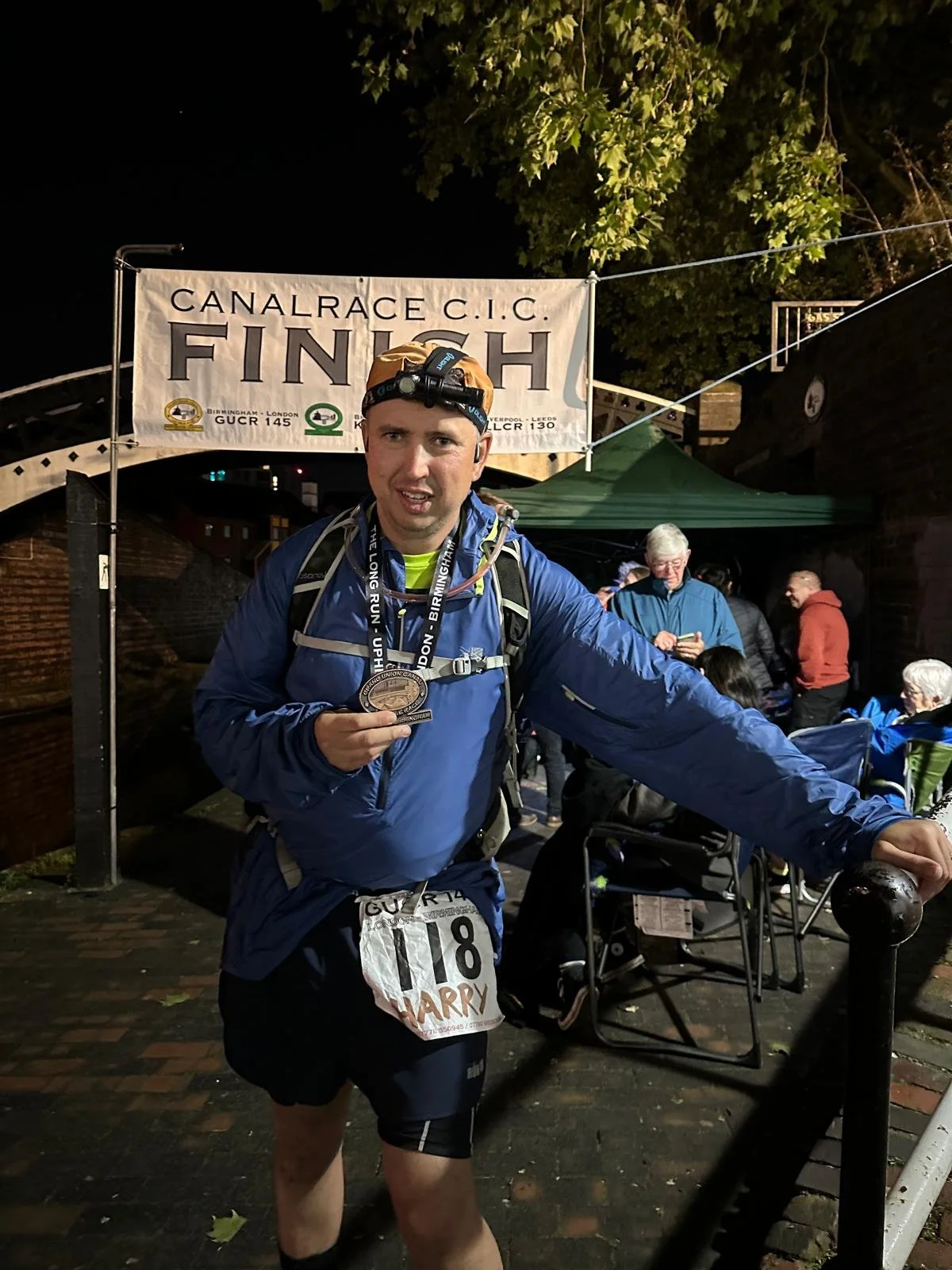 "Mad Runner" Harry Completes First Race in the Canalslam raising £1000 for Mission Motorsport.