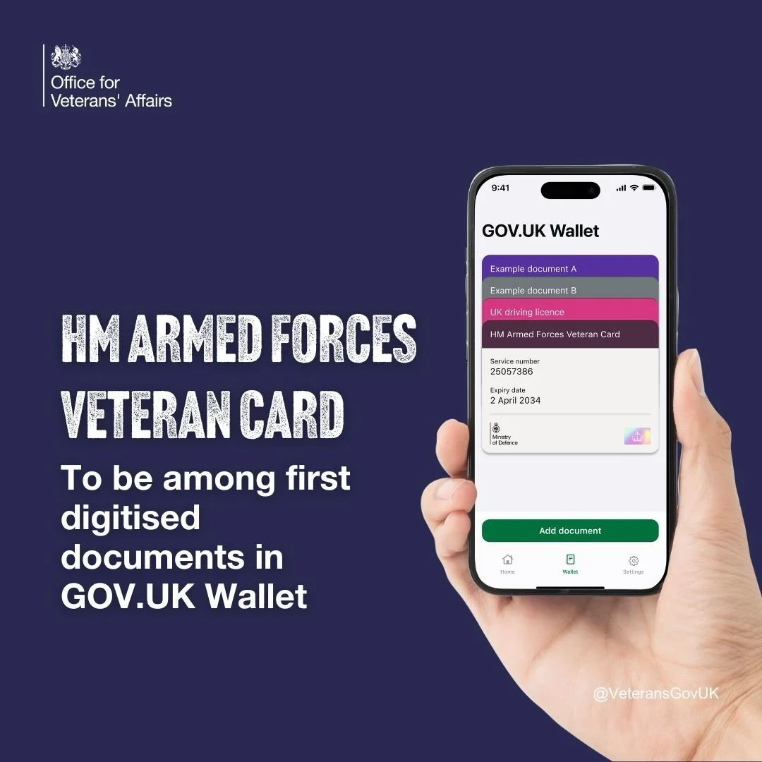 HM Forces Veteran Card To Be Among First Digitised Documents in GOV.UK Wallet