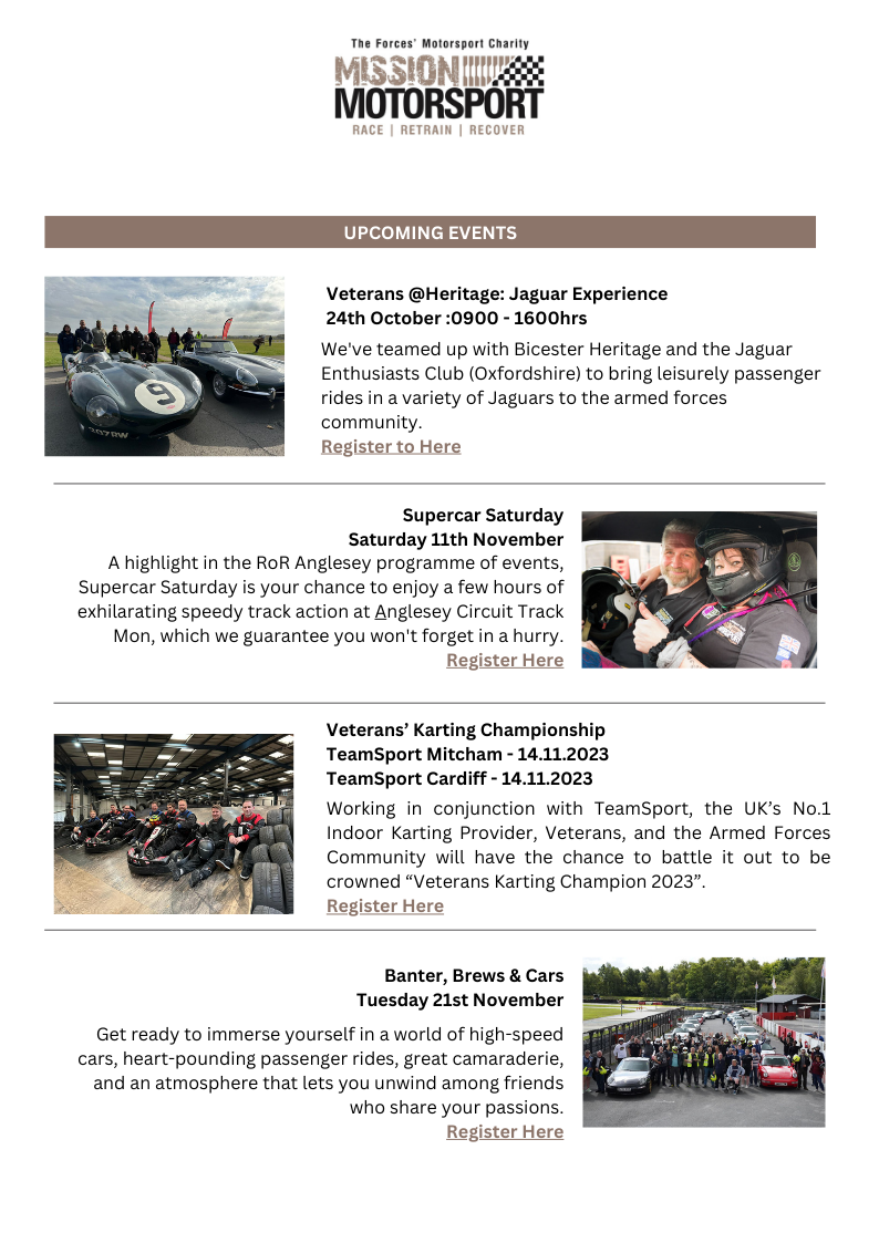 Mission Motorsport - October Newsletter — MISSION MOTORSPORT