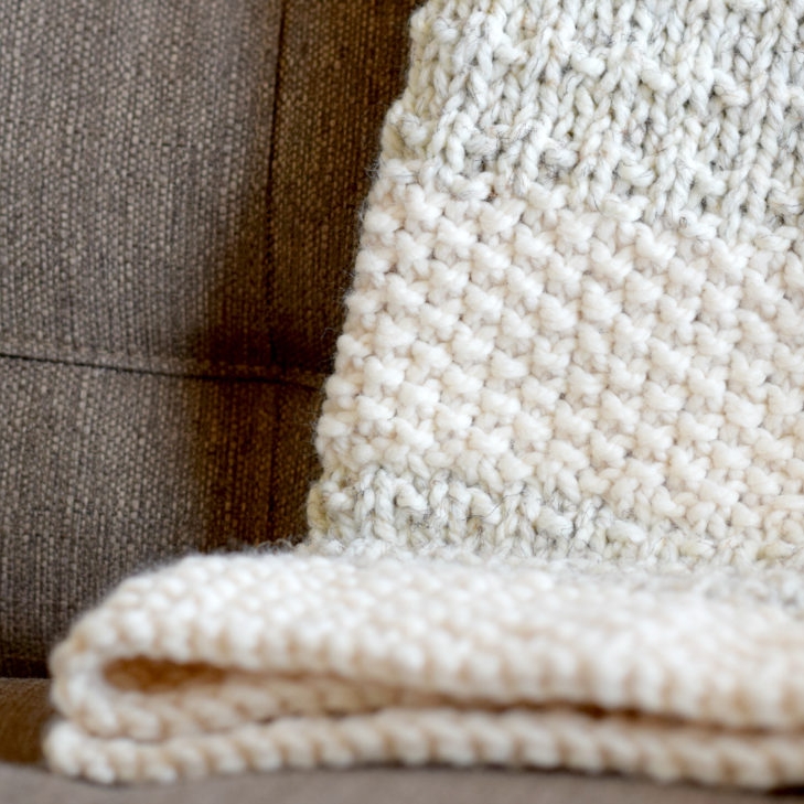 Easy heirloom knit blanket by Mama In A Stitch