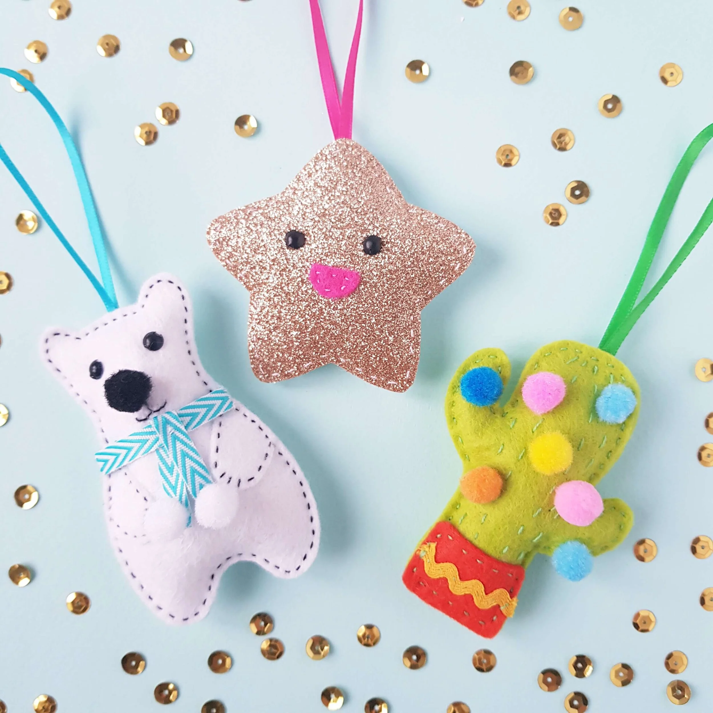 Download Introducing Our Felt Christmas Decorations Kit Cosy Craft Club PSD Mockup Templates