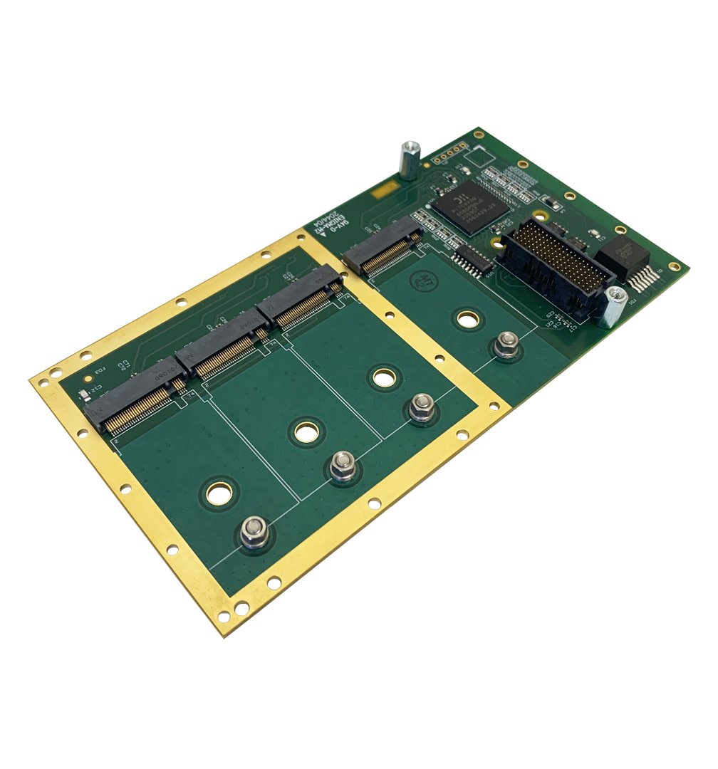 Quadruple-Site M.2 PCI Express SSD Adapter (VITA 42) (9079) | Technobox