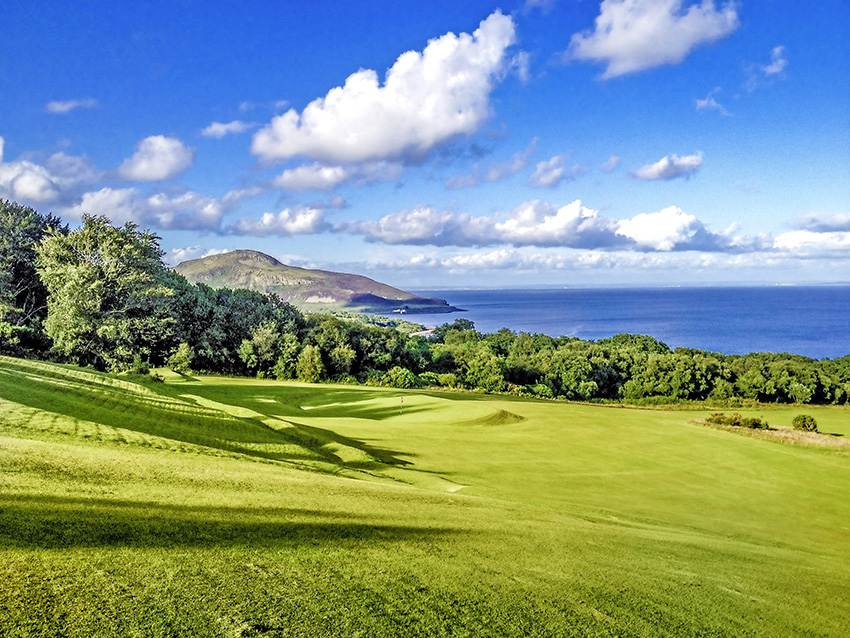 A view over the 14th green at Whiting Bay, which bemuses and enchants in equal measure.