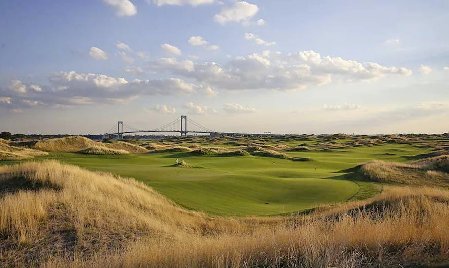 It’s pricey for a public course but it oozes class – Trump Ferry Point.