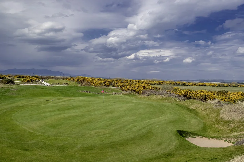 The new 12th green at Kilmarnock GC (Barassie). Photo by Kenny Smith.