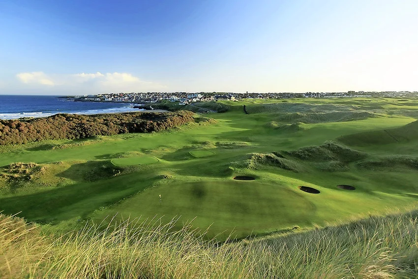 Encased in dramatic dunes, the front nine at Portstewart Golf Club is among the world’s best.