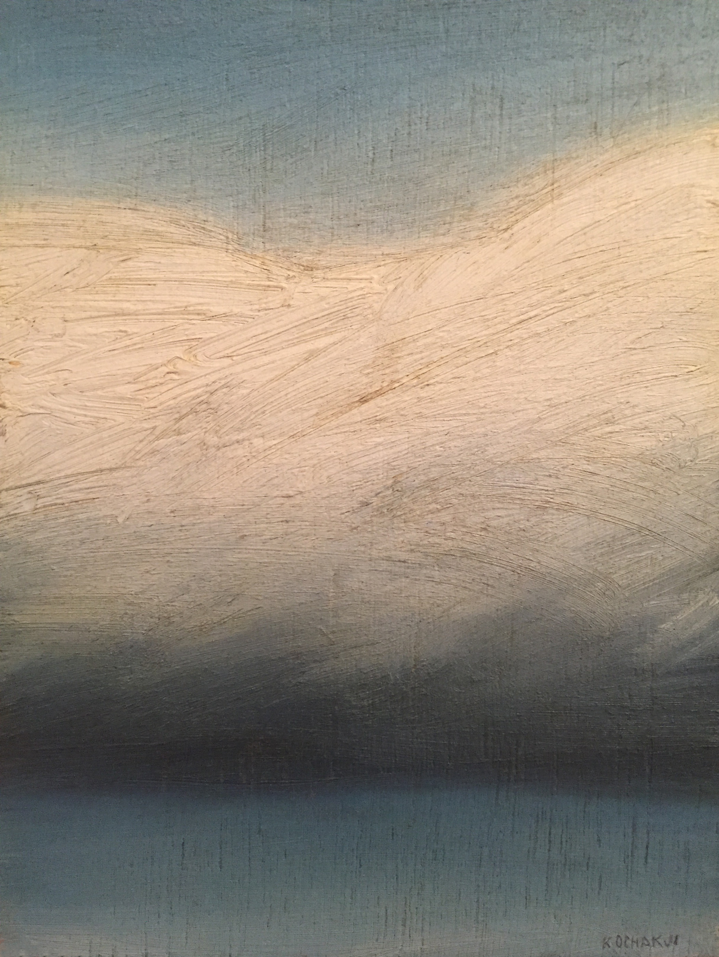 Cloud Portrait - oil on panel - 5x7" 