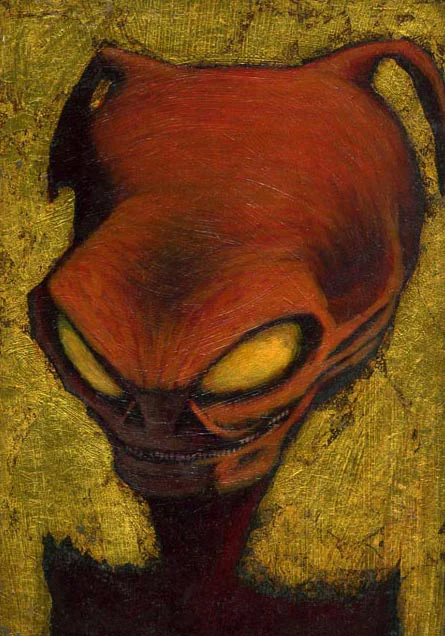 Martian Portrait - oil on panel - 6x9"