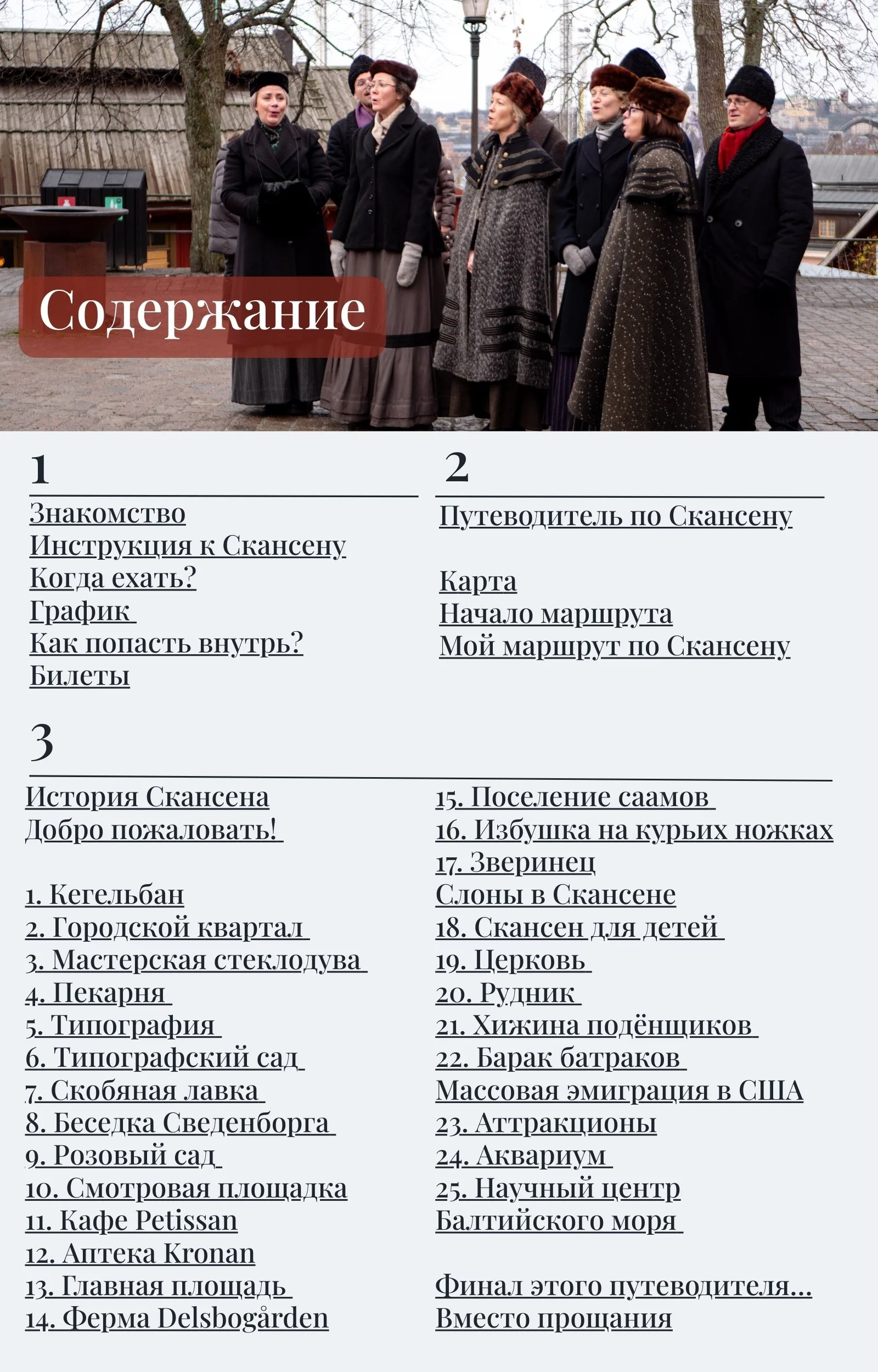 Скансен. Путеводитель по шведской истории. ВАУ!-прогулки с Марией Белой_содержание.jpg
