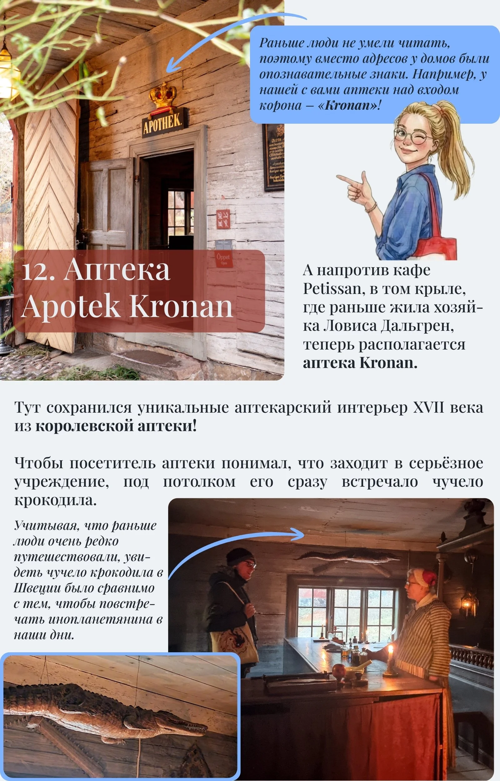 Скансен. Путеводитель по шведской истории. ВАУ!-прогулки с Марией Белой_аптека kronan.jpg