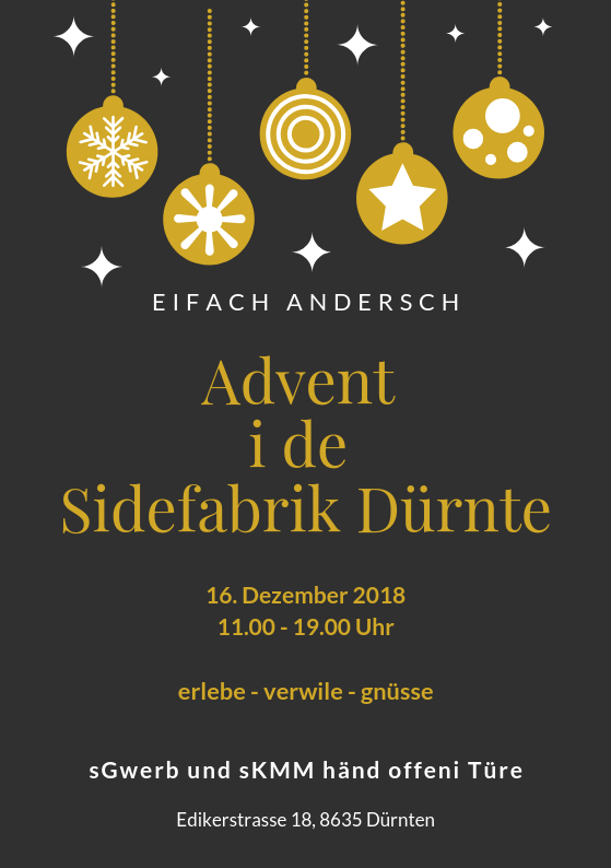 Advent i de Sidefabrik Dürnte