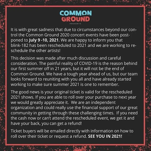 COMMON GROUND MUSIC FESTIVAL