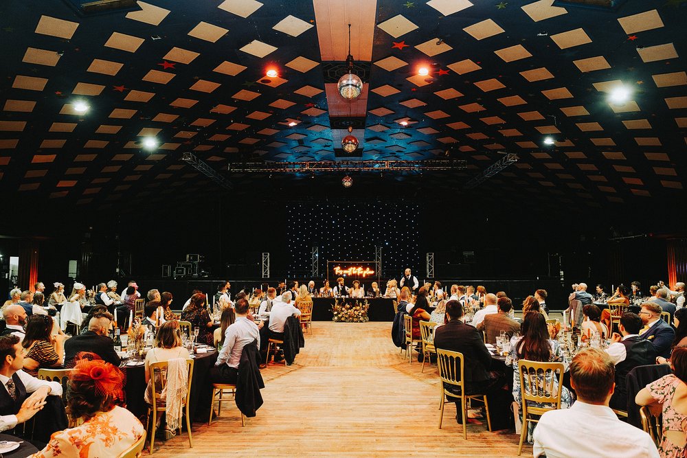 inside barrowlands which is a diy wedding venue scotland during the reception