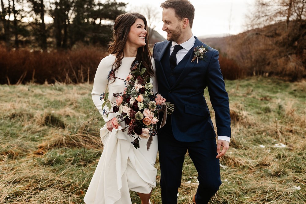 their elopement by Scottish highlands destination wedding planner
