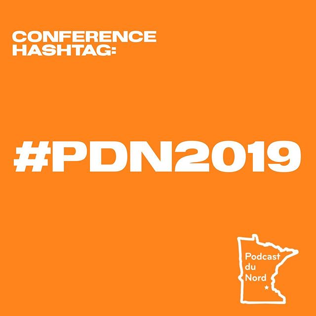 Here is the official @podcastdunord hashtag: #PDN2019 - use it to share your experience at Podcast du Nord or to follow the day&rsquo;s activities.