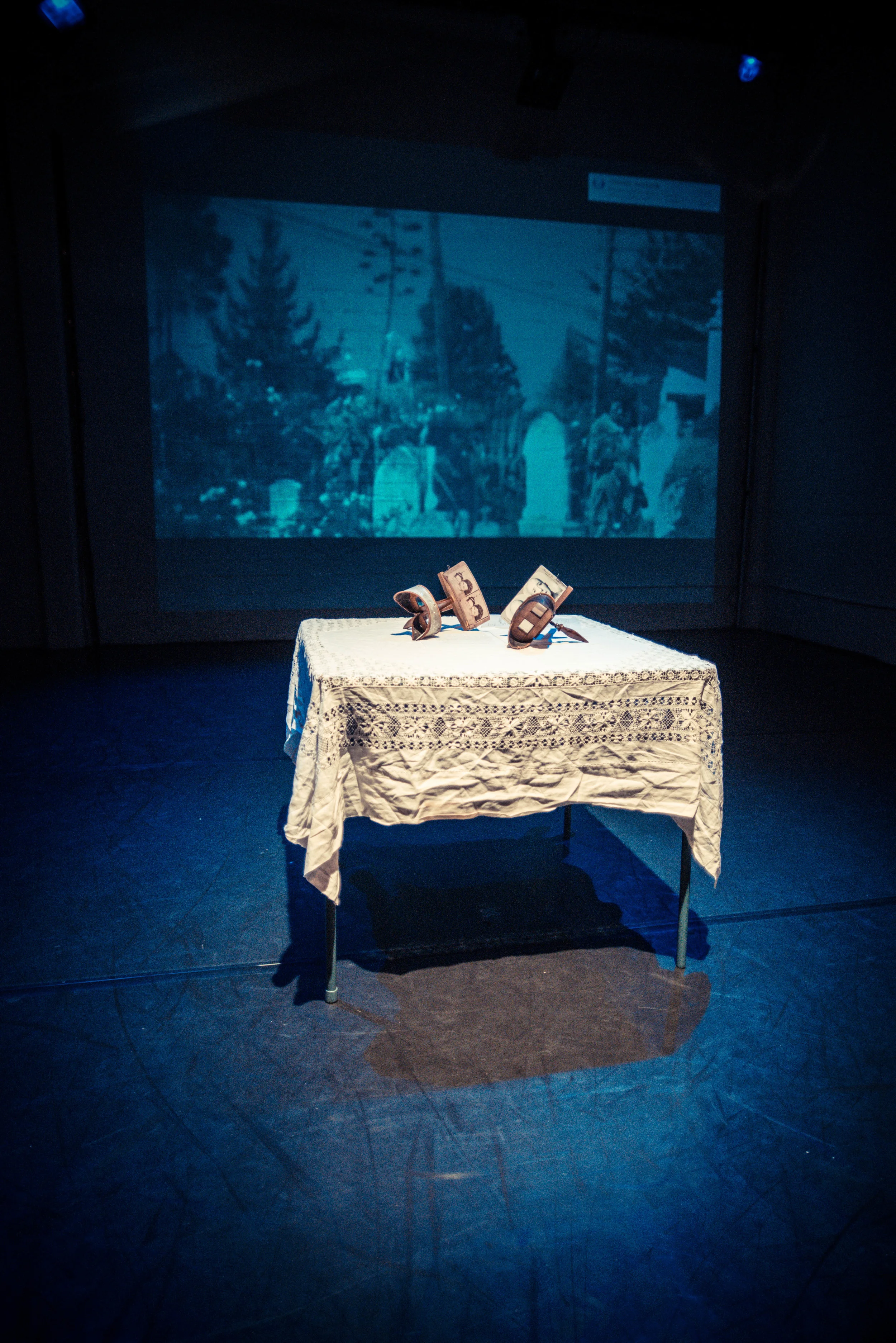 not the ghost of a chance, settler by Sarah Biscarra-Dilley SARAH (SASS) BISCARRA-DILLEY (Chumash) is a multi-disciplinary artist, weaver and bruja. Her work explores the spaces between the worlds; between blood sickness and blood lines, between grief and joy, between body and land, between the spatial and the temporal, between personal authority and collective responsibility. She is anchored in the intention and practices of Indigenous decolonization: through cartographic upheaval, through contradiction, through conjuring, through complexity, through communion. photo by Robbie Sweeny