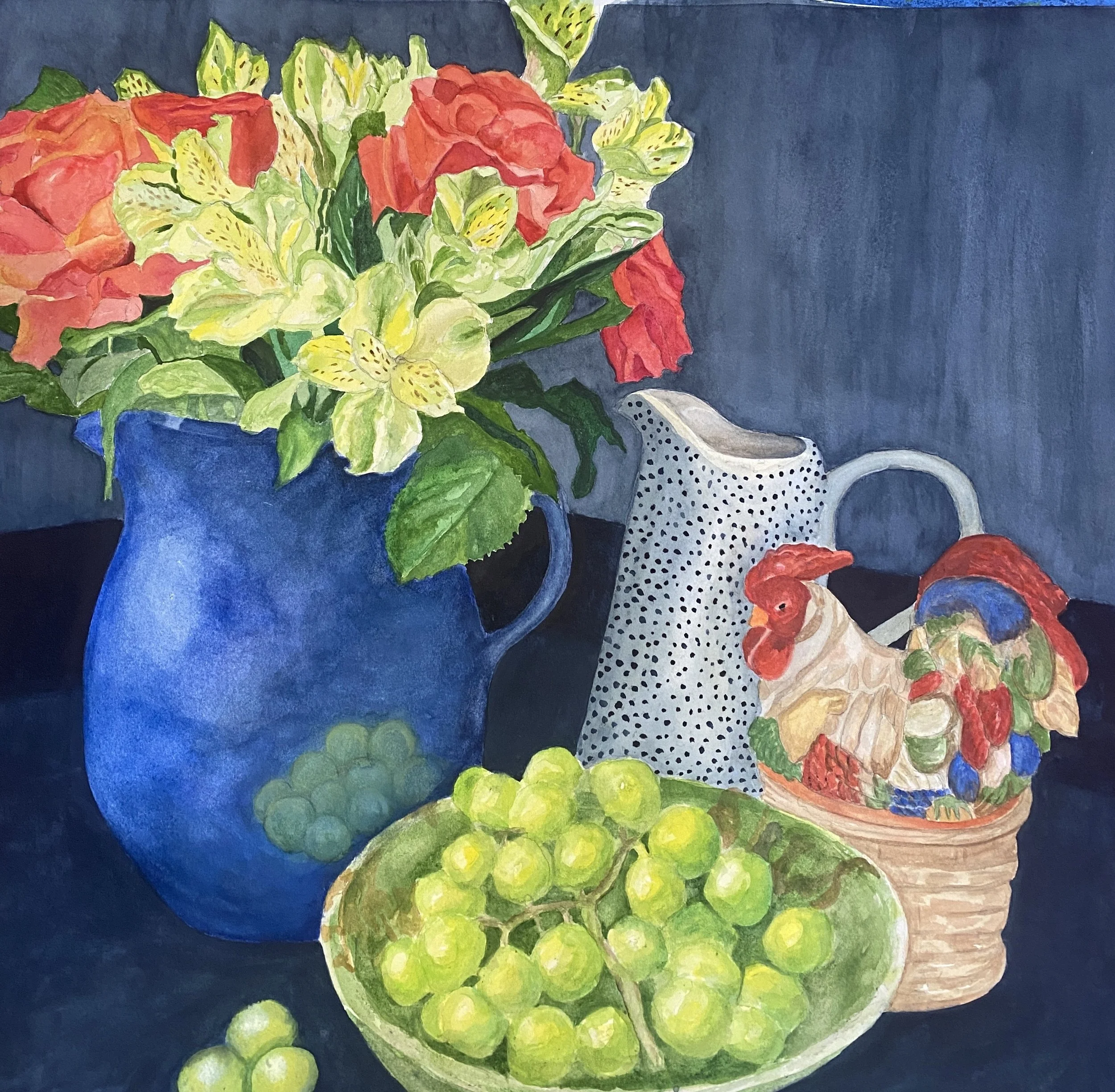 Graham-Greene, Sherrie  - Still Life with Flowers in Bybee Pitcher - .JPG