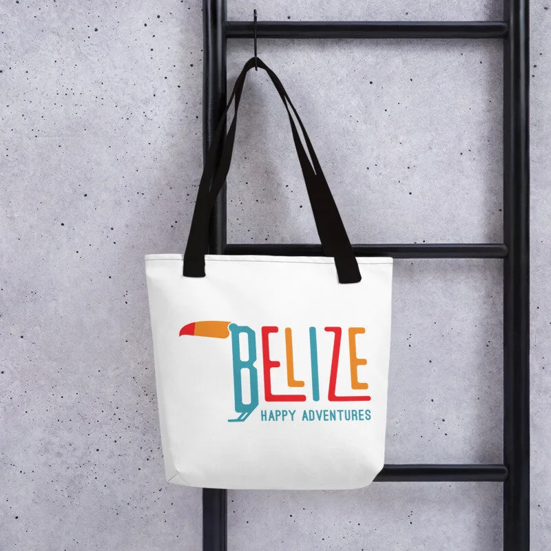 Belize Happy Adventures (Both Sides) - Tote Bag (15x15in)