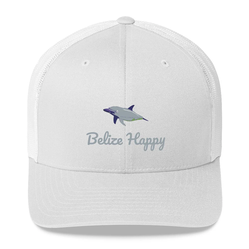 Belize Happy - Dolphin - Trucker Cap