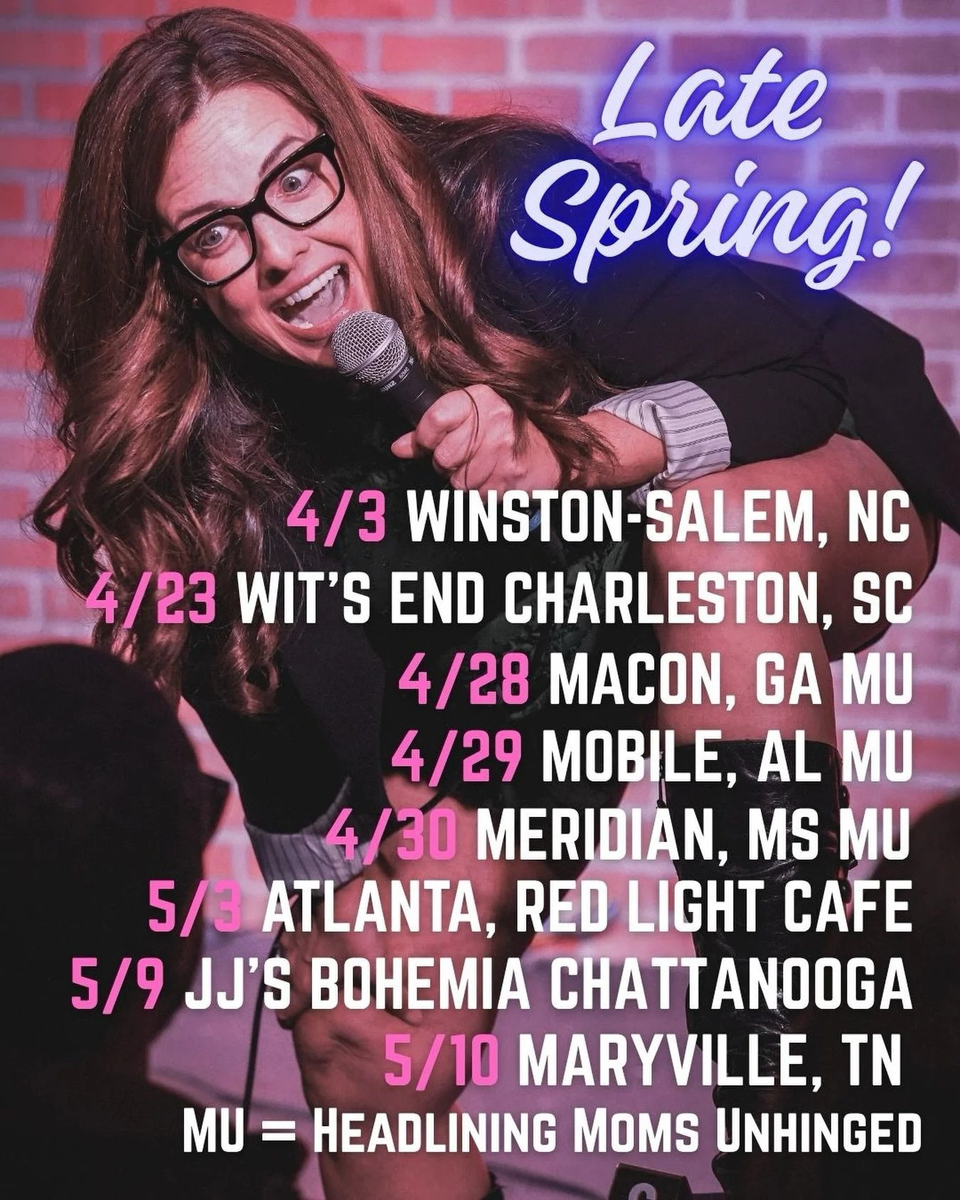 It's pants optional this Spring! 
Ticket links in bio and at www.amybrowncomedy.com 
#womenincomedy